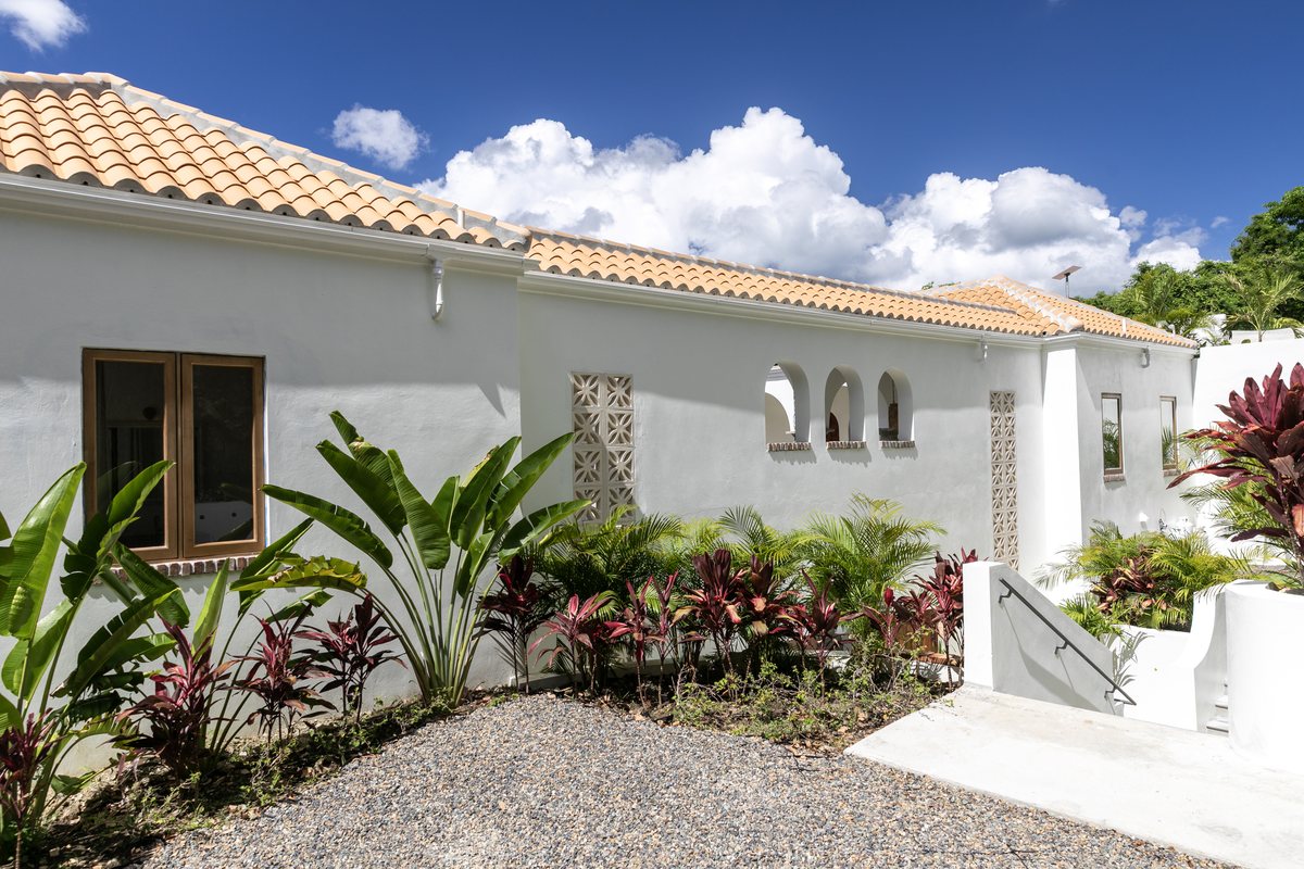 Driveway View of Villa